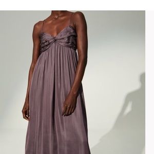 NWT🏷️ H&M Long Satin Maxi Dress 💜
